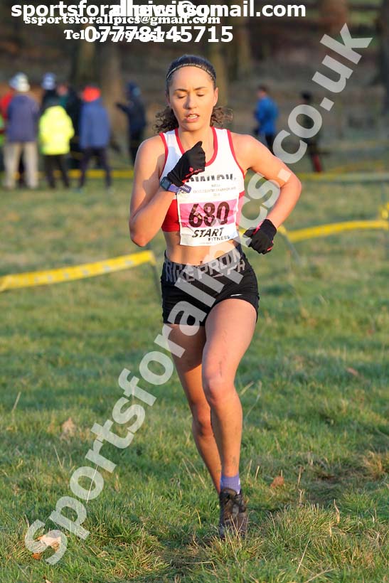 Senior womens cross country, 2019 North Eastern Cross Country Champs., Alnwick, Northumberland.  Photo: David T. Hewitson/Sports for All Pics